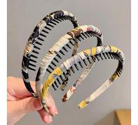 6 cerchietti per capelli a zig-zag, denti di squalo, in plastica, ondulati, per sport all'aria aperta, yoga, 6 pezzi