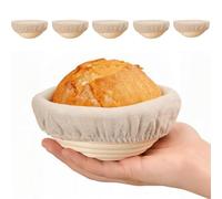 6 cestini rotondi per pane bannetone per lievitazione naturale, banneton cestino pasta, ciotola per lievitazione, regali per artigianato