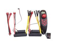 6-CH Remote Combo with 2x 70A Bi-Directional ESC, 2-6S Air-Cooled for RC Boat/Car/ROV, XT60/T Plugs Included(T plug+D600)