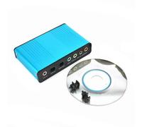 6-channel 5.1/7.1 surround sound external sound card for PCs, laptops, desktops, and tablets.