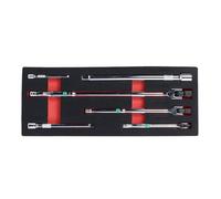 6 chiavi a bussola da 1/4 3/8 1/2 "con testa girevole e leva di forza forte maniglia dello sterzo girevole