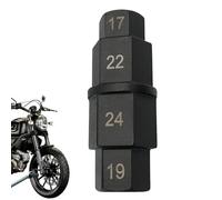 6 chiavi Hall sull'asse della ruota anteriore della moto, prese leggere: regola la presa dell'asse anteriore di questa bici in base a una varietà di esigenze e scenari. Chiave di azionamento da 1/2" |