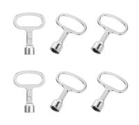 6 chiavi triangolari, chiavi triangolari, chiavi triangolari, chiavi a 3 punti, chiave per armadietto, chiavi dei pompieri, chiave per ascensore, chiave universale