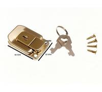 6 Chiusure A Scatto Per Coperchio Con 2 Chiavi 48Mm X 33Mm EB