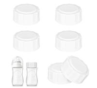 6 chiusure per bottiglie di vetro Philips Avent, coperchio anti-colica con anello di tenuta, chiusura per bottiglie, accessori per viaggi e conservazione (5 cm, bianco)