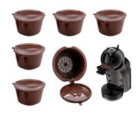 6 cialde di caffè riutilizzabili, riutilizzabili ricaricabili per Dolce Gusto,Capsule riutilizzabili compatibili con macchine Dolce Gusto,capsula riutilizzabile,filtri per caffè non monouso. (Ma