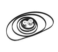 6 cinghie dentate per stampante 3D 2GT-6, 110 mm, 122 mm, 158 mm, 200 mm, 300 mm, 400 mm, larghezza 6 mm e 2 puleggia per cinghia dentata, 20 denti, foro da 5 mm