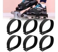 6 cinghie per pedali, ellisse, per esercitare le gambe, regolabili, per ellisse, per esercizi sotto la scrivania, ellittiche, riutilizzabili, per attrezzature da allenamento, casa, ufficio, sport