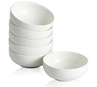 6 Ciotole per Salse Soia in Melamina Bianco Riutilizzabile - Rotonde o Quadrate