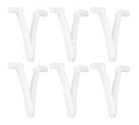 6 clip a V per fornitura di piscine, clip a farfalla per piscina, clip a V, clip di ricambio per spazzola per piscina, spa, testa di aspirazione, clip a V e perni per teste di aspirazione per piscina