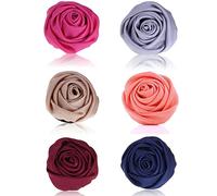 6 clip per capelli con rose e fiori, fermagli per capelli, a forma di fiore, spilla per capelli, accessori per donne, ragazze, viaggi, matrimoni, balli, feste, San Valentino