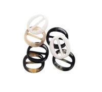 6 clip per magliette in resina multicolore da 5 cm, semplici anelli per magliette, eleganti fibbie per sciarpe, diapositive in vita, chiusure per fazzoletto da collo, nozioni e forniture per donne e