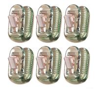6 clip trasparenti per piumone con design antiscivolo e clip trasparenti per mantenere la biancheria da letto pulita e sicura (verde)