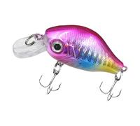 6 cm Piccolo Crankbait Minnow Esche da pesca Swimbait Artificiali Esche dure con Gancio Attrezzatura da Pesca in Acqua Salata Affrontare Stretta Wobbling Minnow