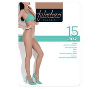 6 Collant da donna Filodoro Jazz 15 den velatissimi opachi tassello igienico