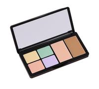 6 Color Cream Concealer Palette with Brush, Makeup Concealer Kit for Blemishes, Waterproof Contouring Pallet, Corrector Palette for Dark Circles, and Imperfetions, Full Coverage Concealer Make