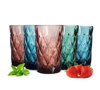 6 Colorato Bicchiere 350ml da Succo Highball Bicchieri-Cocktail