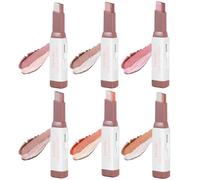 6 colori glitter ombretto penna, matita ombretto bicolore waterproof Long Lasting Eyeshadow Stick, Double Color Shimmer matita ombretto 2 in 1