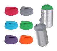 6 Colori Tappi per Lattine,Tappi in Silicone per Lattine di Bevande Senza Bpa, Diametro 6,3cm Coperchi per Lattine Birra di Bevande Riutilizzabili per Bevande, Cola, Birra