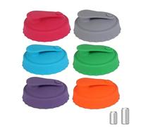 6 Colori Tappi per Lattine,Tappi per Lattine Bibite,Coperchi in Silicone per Bevande,Coperchi per Lattine Birra di Bevande Riutilizzabili,Compatibile Con la Maggior Parte Delle Lattine tappi lattine