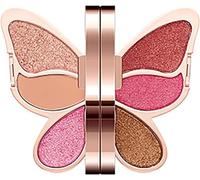 6 Colors Butterfly Eyeshadow Palette Makeup, Blendable Long Lasting Waterproof,Palette Pearl Glitter Matte Color Makeup Butterfly Makeup Palette Set. (#02)