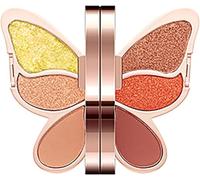 6 Colors Butterfly Eyeshadow Palette Makeup, Blendable Long Lasting Waterproof,Palette Pearl Glitter Matte Color Makeup Butterfly Makeup Palette Set. (#03)