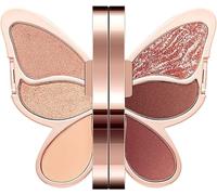 6 Colors Butterfly Eyeshadow Palette Makeup, Blendable Long Lasting Waterproof,Palette Pearl Glitter Matte Color Makeup Butterfly Makeup Palette Set. (#01)