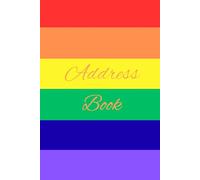 6 Colour Pride Themed A5 Address Book with A-Z Index tabs: Colourful LGBTQ+ Themed Contact Organizer with Alphabetical Tabs for Names, Addresses, Phone Numbers & Notes