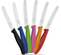 6 coltelli da tavola Victorinox punta tonda lama seghettata colorati A SCELTA