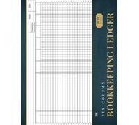 6 Column Bookkeeping Ledger: Book With Six Columnar Sheets.