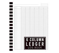 6 Column Ledger Log Book: Hardback Cover 8.5 x 11 Inches | 110 Pages for Organized Financial Tracking