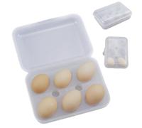 6-Compartment Shockproof Egg Carrier - Safe Eggs Anywhere | Portable Egg Holder For Camping Picnics Kitchen | For Outdoor Travel Everyday Storage, Durable Compact Protects Eggs From Cracking