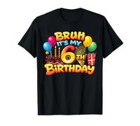 6° Compleanno Ragazza Camicia Happy 6th Birthday Ragazzo Ragazza 6 Maglietta
