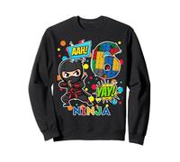 6° Compleanno Ragazzo Ninja Blocks Master Builder Kids Felpa
