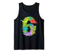 6° Compleanno Sei Anni Dinosauro Tema Festa estetica Canotta