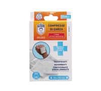 6 Compresse garza sterile in cotone 20 x 20 cm