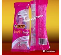6 Conf. (30 Lamette) Bic Twin Lady Rasoio Rasoi Bilama Donna Rasatura Accurata