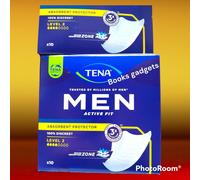 6 Conf (60 Assorbenti) Tena Men Uomo Level 2 Medium Anatomico per Incontinenti