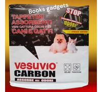 6 Conf (60 Tappetini) Vesuvio Tappetino Traversine Cani Gatti Carbone 60x60cm