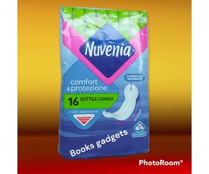 6 Conf. (96 Assorbenti) Nuvenia Sottile Lungo Anatomico per Flusso Abbondante