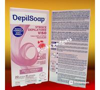 6 Conf. Depilsoap (120 Strisce Depilatorie+24 Salviette) VISO x Pelli Sensibili