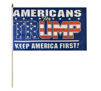 6 Confezione Americans Per Briscola 2024 Kaf Blu 100D 30.5cmx45.7cm Stick Flag