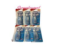 6 Confezione Puro Occhi Gocce Rossore Sollievo 0.24 Fl OZ 7ML, Exp 03/2028