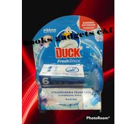 3 Confezioni (3 Applicatori + 18 Dischi) DUCK Fresh Discs MARINE per Wc Bagno