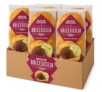 6 Confezioni Brioche Siciliana 280g (4 Pezzi per Confezione) - Soffici e Profumate, Ideali per Gelato, Granite, Colazione o Merenda, Ricetta Tradizionale con “Tuppo”, Totale 24 Brioches