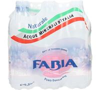 6 Confezioni da 6 Bottigliette x 500ml Fabia acqua naturale