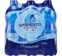 6 Confezioni da 6 Bottigliette x 500ml San Benedetto acqua frizzante vivace