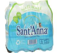 6 Confezioni da 6 Bottigliette x500ml sant'anna acqua naturale