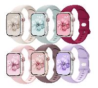 6 Confezioni di Cinturini Compatibili con da 41mm 40mm 38mm 45mm 44mm 46mm 42mm 49mm per Donne e Uomini, Cinturini Sportivi Morbidi in Silicone Impermeabili di Ricambio per Orologi Ultra SE Serie 10 9