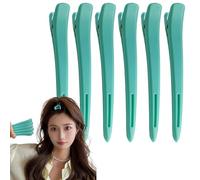 6 confezioni di clip per capelli, clip per capelli, clip per capelli, clip per capelli non scivolosi, clip per capelli, clip a doppia testa per capelli per la sezione, non slip styling dei capelli, 12